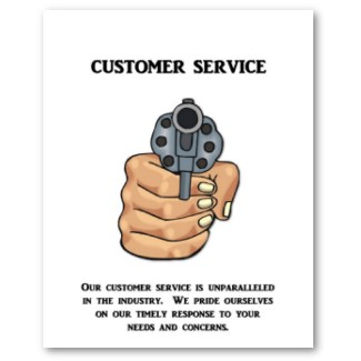 our customer service is unparalleled poster